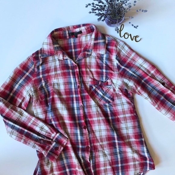 Lucca Couture by Urban Outfitters Plaid Button-up - Picture 7 of 8